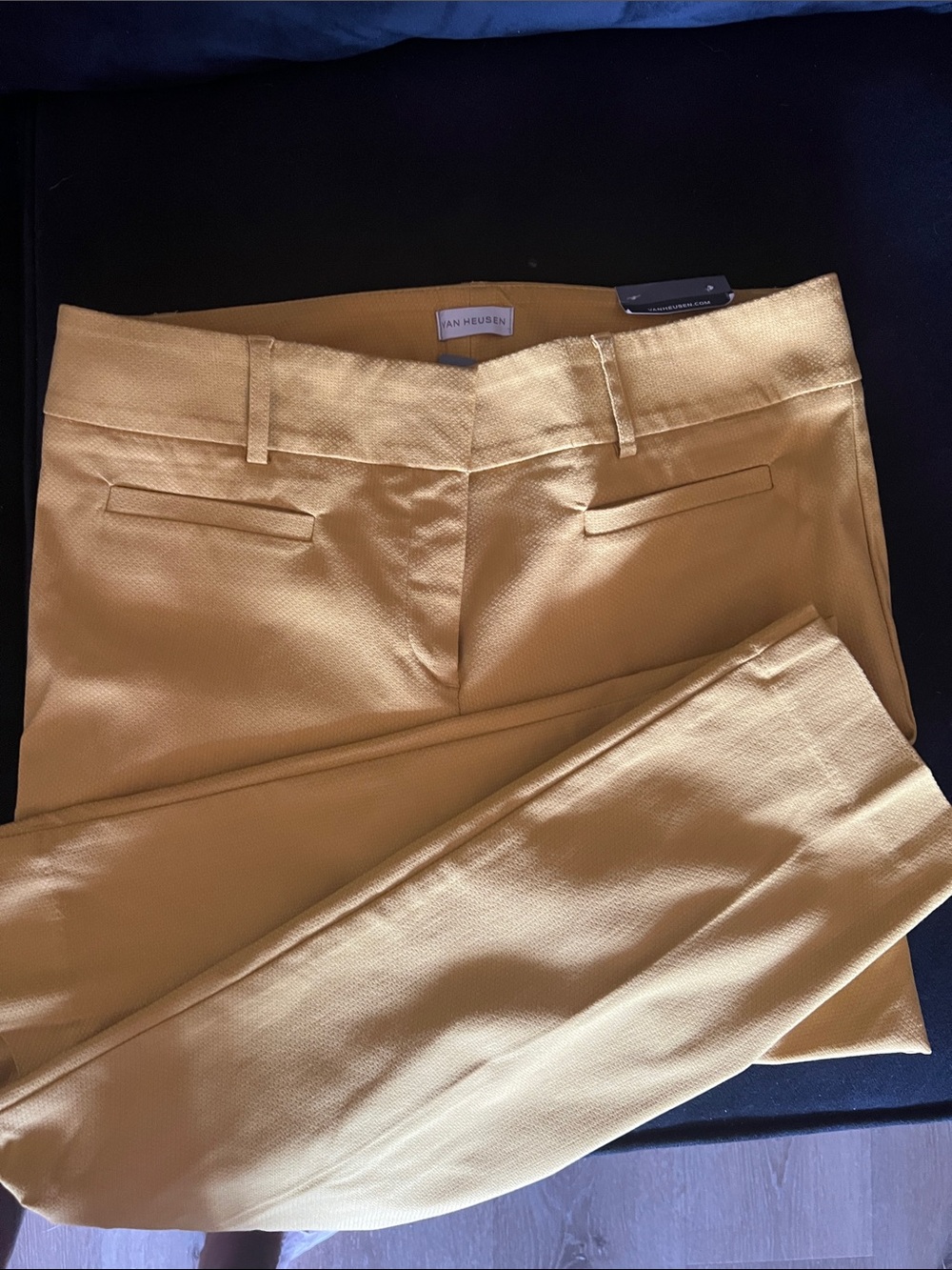 Van Heusen Mustard Yellow Ankle Pants